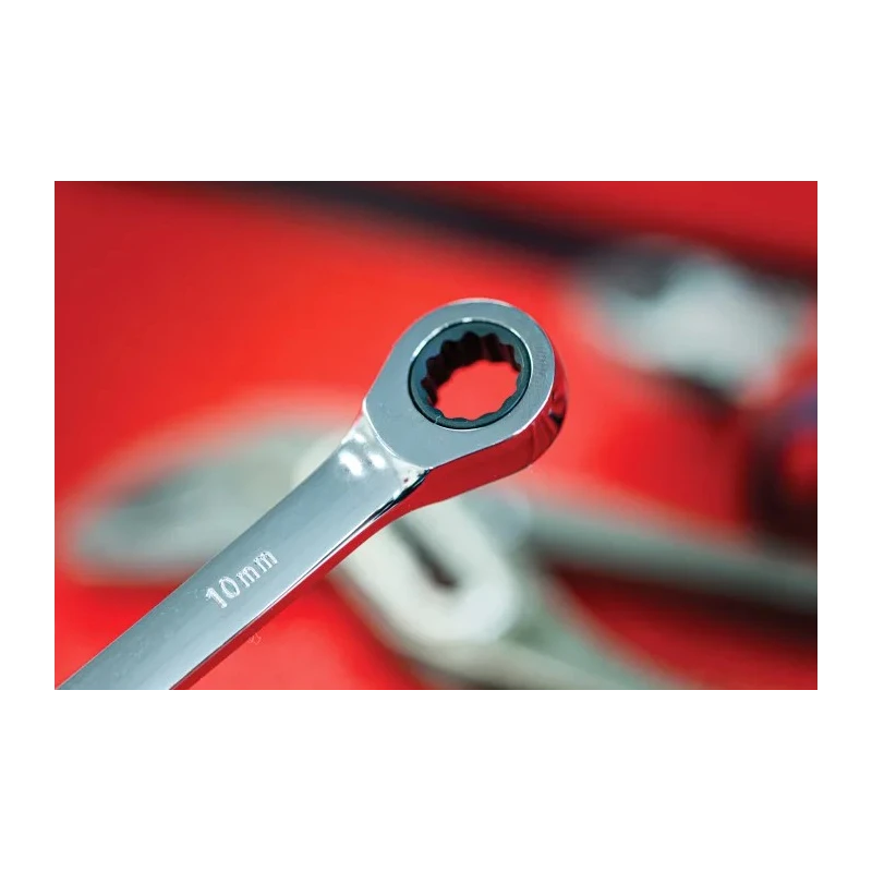 RS PRO Combination Ratchet Spanner 10 mm, 160mm Overall 487-056