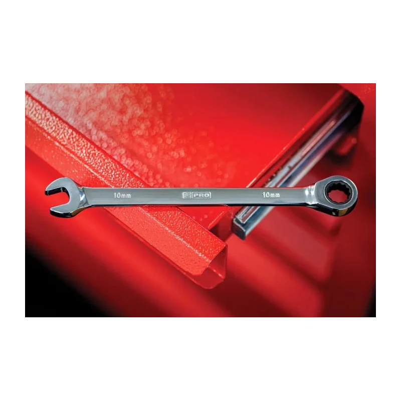 RS PRO Combination Ratchet Spanner 10 mm, 160mm Overall 487-056
