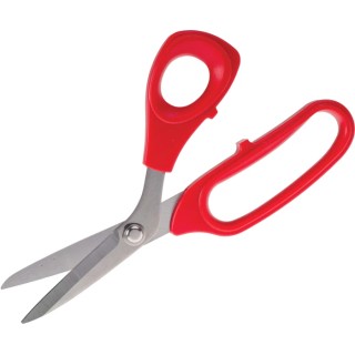 RS PRO 200mm Stainless Steel Heavy Duty Scissor with Red Thermoplastic Rubber Injection Handle 487-101