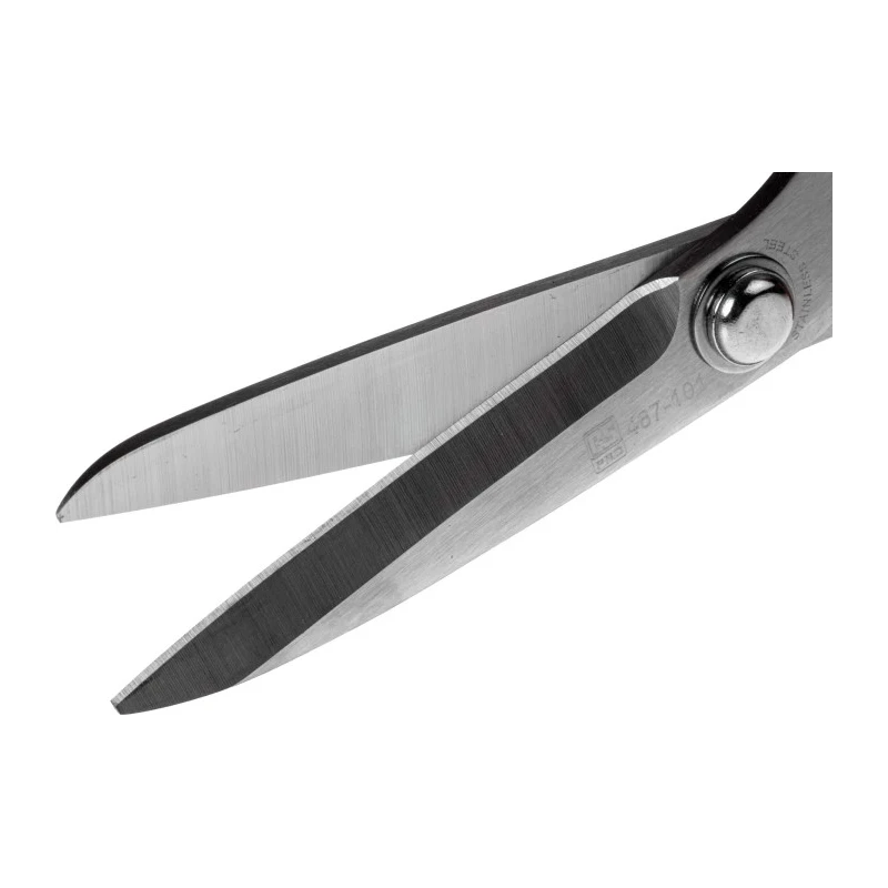 RS PRO 200mm Stainless Steel Heavy Duty Scissor with Red Thermoplastic Rubber Injection Handle 487-101