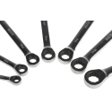 RS PRO 7-Piece Ratcheting Spanner Set, 8 To 18 mm, Chrome Vanadium Steel Chrome Finish 487-163