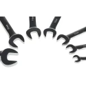 RS PRO 7-Piece Ratcheting Spanner Set, 8 To 18 mm, Chrome Vanadium Steel Chrome Finish 487-163