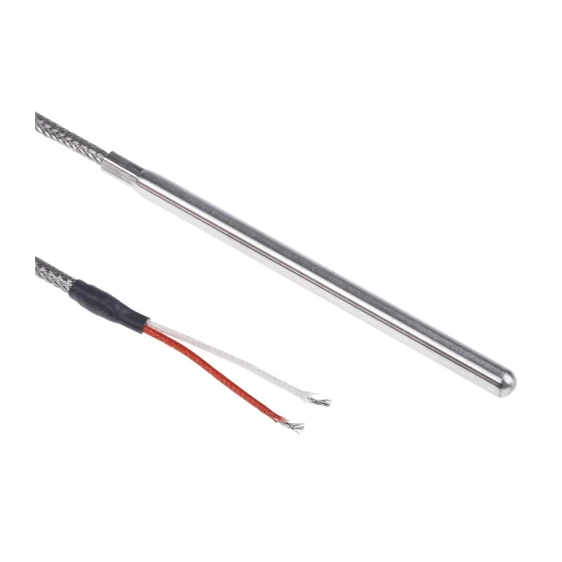 Correge PT100 RTD Sensor 6 mm Diameter, 100 mm Length, 2 Wire, Class A Accuracy, 400 °C Max PT100