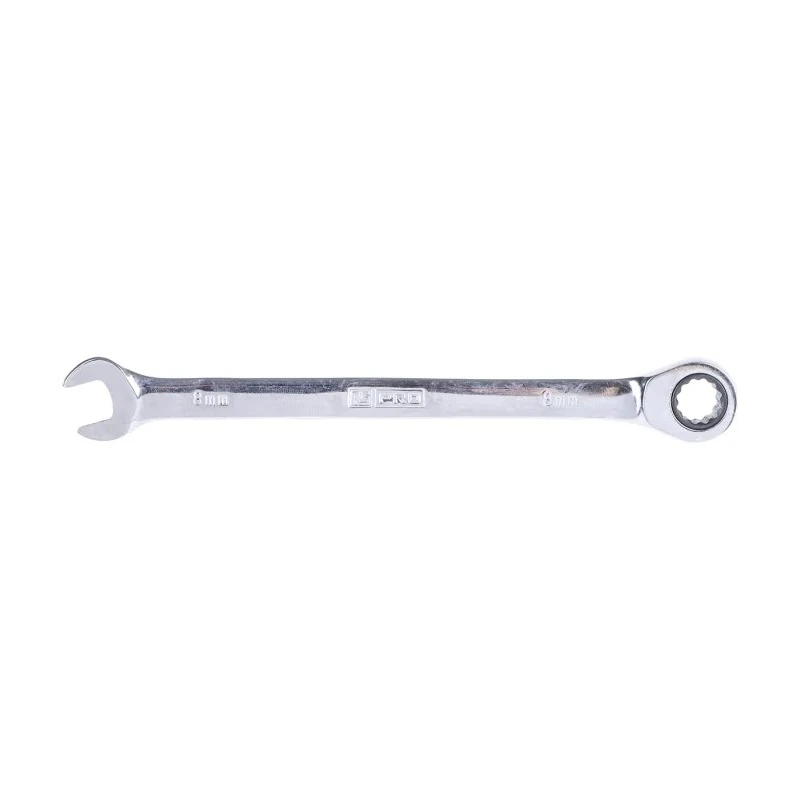 RS PRO Combination Ratchet Spanner 8 mm, Chrome Vanadium Steel, 1 mm Overall Length 487-208