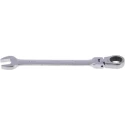 RS PRO Combination Ratchet Spanner 19 mm Chrome Vanadium Steel Chrome Finish 72 Points Pivot Head 487-214