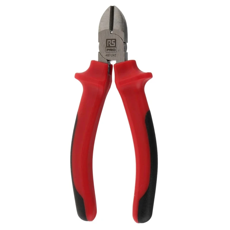 RS PRO High-Quality Bevel Side Cutter Pliers Chrome Vanadium Steel Jaw 127mm Overall Length 1.6mm Cutting Capacity 487-242