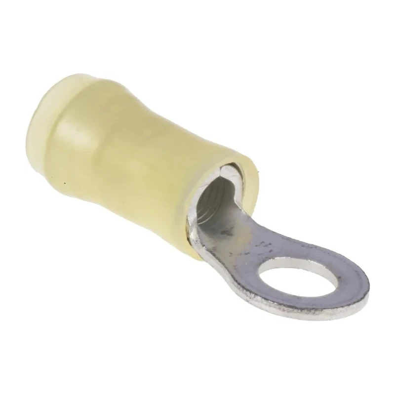 TE Connectivity PIDG Insulated Ring Terminal M5 Stud Size 12 AWG 10 AWG Wire Size Yellow 130171