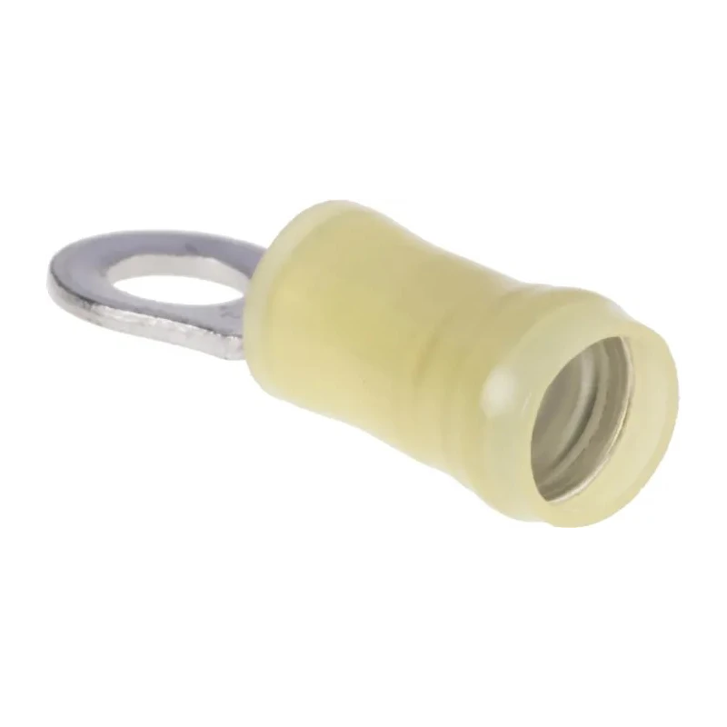 TE Connectivity PIDG Insulated Ring Terminal M5 Stud Size 12 AWG 10 AWG Wire Size Yellow 130171