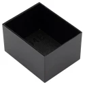 CAMDENBOSS Lid Black ABS Potting Box 50 mm Length 40 mm Width 30 mm Height Zinc Plated Finish RTM104-BLK