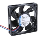 ebm-papst 700 F Series Axial Fan 24V DC 1.5W 63mA 44m³/h 70mm Circular Sleeve Bearing 714F
