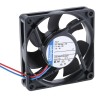 ebm-papst 700 F Series Axial Fan 24V DC 1.5W 63mA 44m³/h 70mm Circular Sleeve Bearing 714F