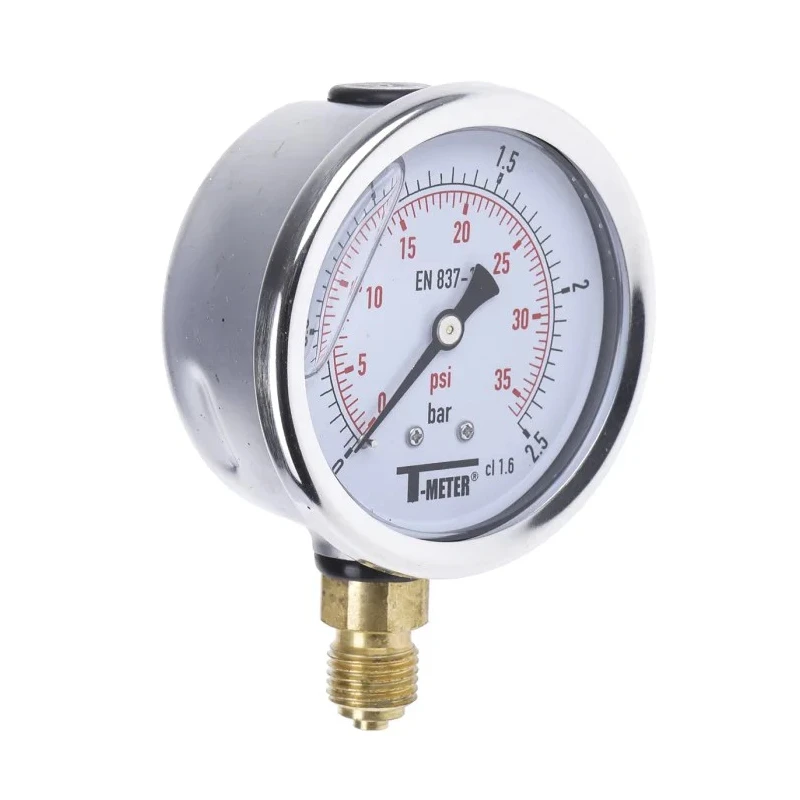 Sferaco 63 mm G 1/4 BSPT Stainless Steel Pressure Gauge 2.5 bar 1613003