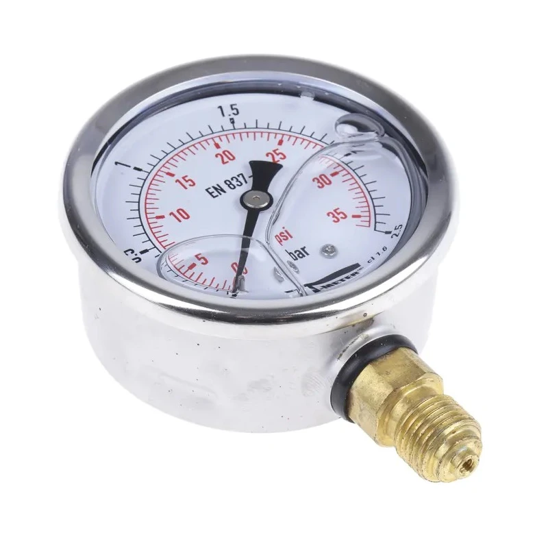 Sferaco 63 mm G 1/4 BSPT Stainless Steel Pressure Gauge 2.5 bar 1613003