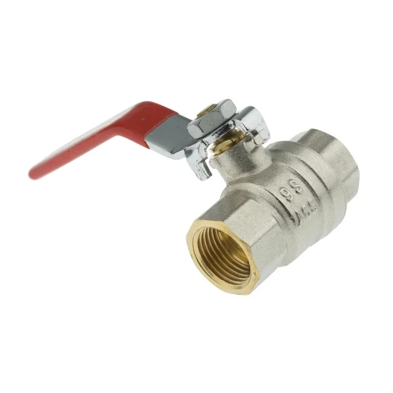 Sferaco Brass Threaded Full Bore Ball Valve BSP 40 bar Steel Handle PN4400 509004