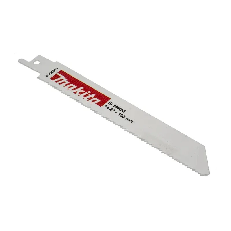 Makita Reciprocating Saw Blade Bi-Metal for Metal Cutting 100 mm, 14 Teeth Per Inch, 5-Piece Set P-04911