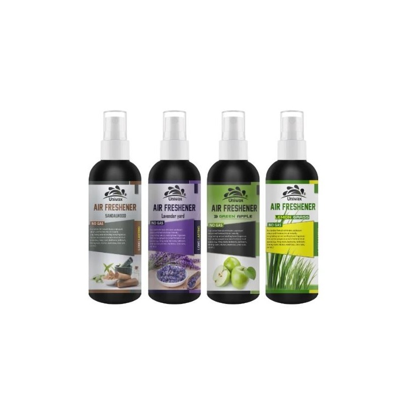 air-freshner-perfume-4-pieces-combo-sandal-lavender-green-apple-lemon-grass-250-ml-x-4