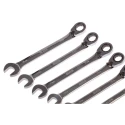 RS PRO 12-Piece Ratchet Spanner Set, 8 To 19 mm, Chrome Vanadium Steel 487-280