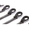 RS PRO 12-Piece Ratchet Spanner Set, 8 To 19 mm, Chrome Vanadium Steel 487-280