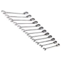 RS PRO 12-Piece Ratchet Spanner Set, 8 To 19 mm, Chrome Vanadium Steel 487-280