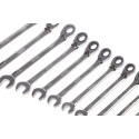 RS PRO 12-Piece Ratchet Spanner Set, 8 To 19 mm, Chrome Vanadium Steel 487-280