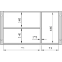 nVent SCHROFF RatiopacPRO Series 1 U Rack Mount Chassis Aluminium Zinc Steel 40 HP 24562-440