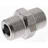 Legris Pneumatic Stainless Steel 316L Pipe Fitting, Straight Hexagon Coupler Male 1/8 in x Male 1/8 in 1821 10 10