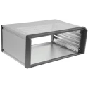 nVent SCHROFF 3 U 19 in Rack Mount Case PropacPRO Ventilated Aluminium Grey White 14576-141