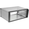 nVent SCHROFF 3 U 19 in Rack Mount Case PropacPRO Ventilated Aluminium Grey White 14576-141