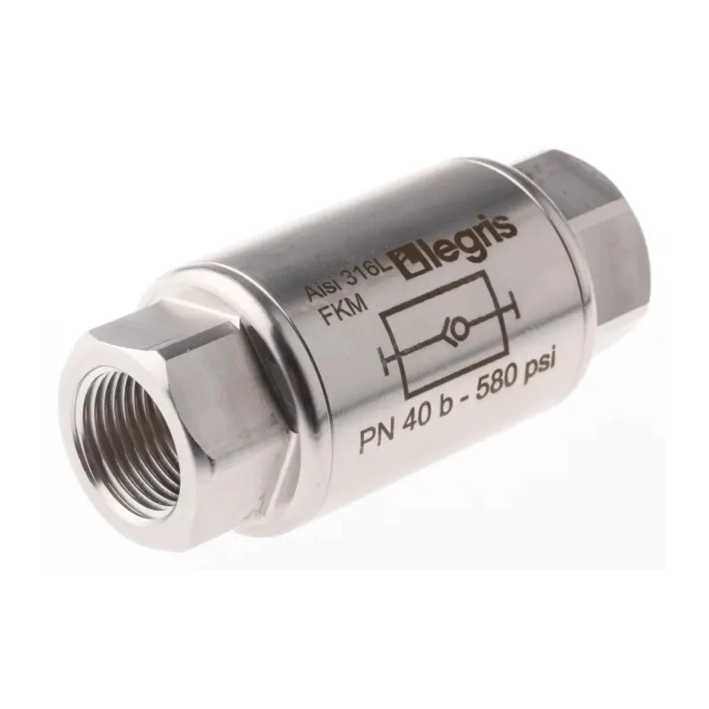 Legris 316L Stainless Steel BSP Female Non Return Valve G Thread 180°C Maximum Operating Temperature 4890 17 17