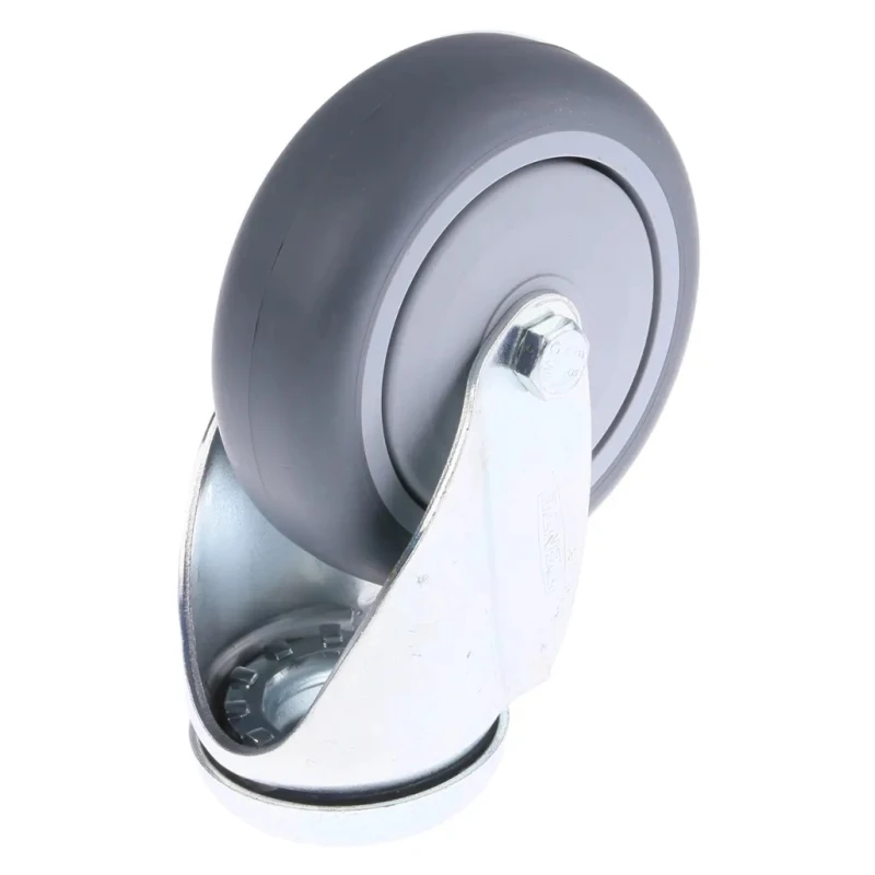 Tente Swivel Castor 75 kg Load Capacity 75 mm Wheel Diameter Rubber Wheel 2470PJP075P30-11