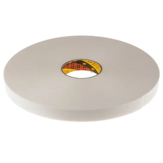 3M SCOTCH White Foam Tape Double Sided Polyethylene Backing 25mm x 66m 1.15mm Thickness 3M 9546 25mm x 66m