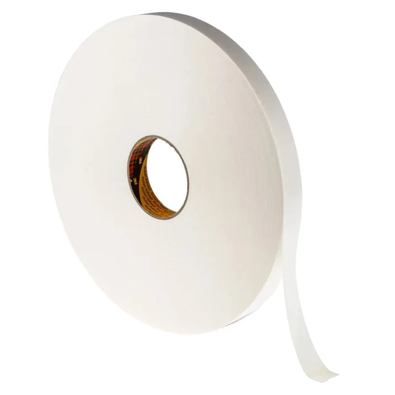 3M SCOTCH White Foam Tape Double Sided Polyethylene Backing 25mm x 66m 1.15mm Thickness 3M 9546 25mm x 66m