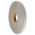3M SCOTCH White Foam Tape Double Sided Polyethylene Backing 25mm x 66m 1.15mm Thickness 3M 9546 25mm x 66m