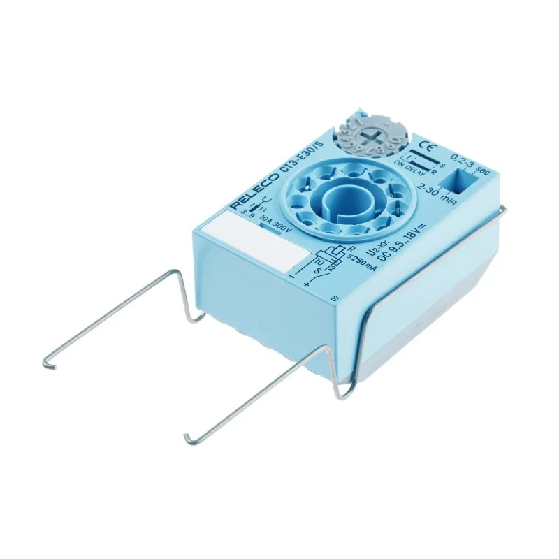 Releco Series Timer Relay 2-Contact, ON Delay, 90 to 265 V dc, 230V ac, 0.2 to 30 s and 0.2 to 30 min Timing Range CT3-E
