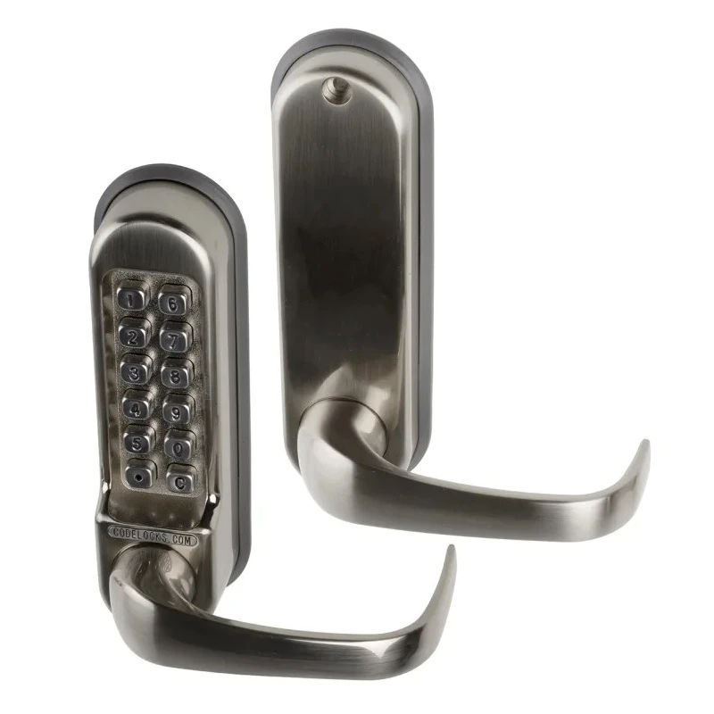 Codelock Stainless Steel Mechanical Code Lock Right Hand Lever 177mm x 48mm Housing 35-60mm Door Thickness 515 SS