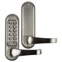 Codelock Stainless Steel Mechanical Code Lock Right Hand Lever 177mm x 48mm Housing 35-60mm Door Thickness 515 SS