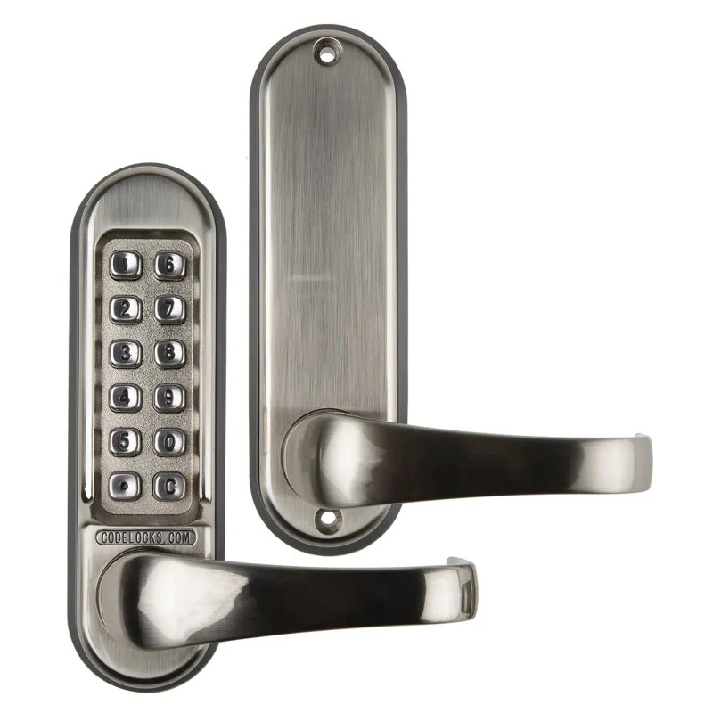 Codelock Stainless Steel Mechanical Code Lock Right Hand Lever 177mm x 48mm Housing 35-60mm Door Thickness 515 SS