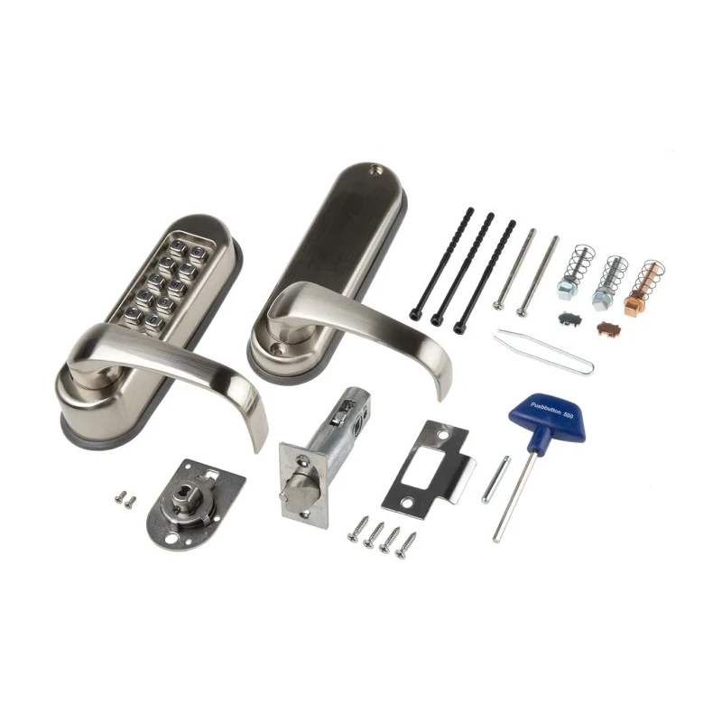 Codelock Stainless Steel Mechanical Code Lock Right Hand Lever 177mm x 48mm Housing 35-60mm Door Thickness 515 SS