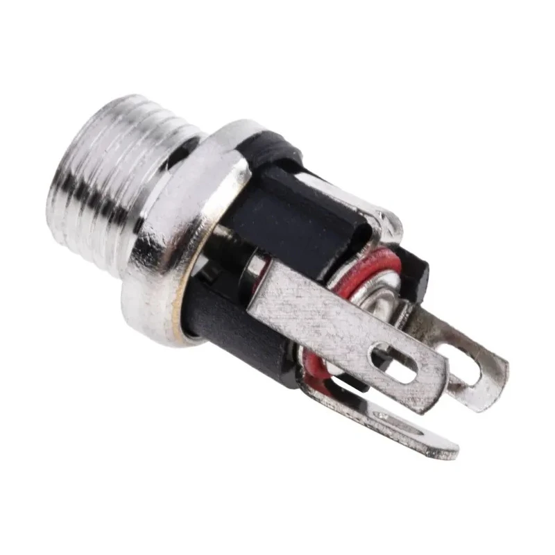 RS PRO DC Power Socket 5A 12V Panel Mount Straight Female Connector, Length 21.3 mm, Nickel Plated 487-842