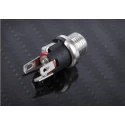 RS PRO DC Power Socket 5A 12V Panel Mount Straight Female Connector, Length 21.3 mm, Nickel Plated 487-842