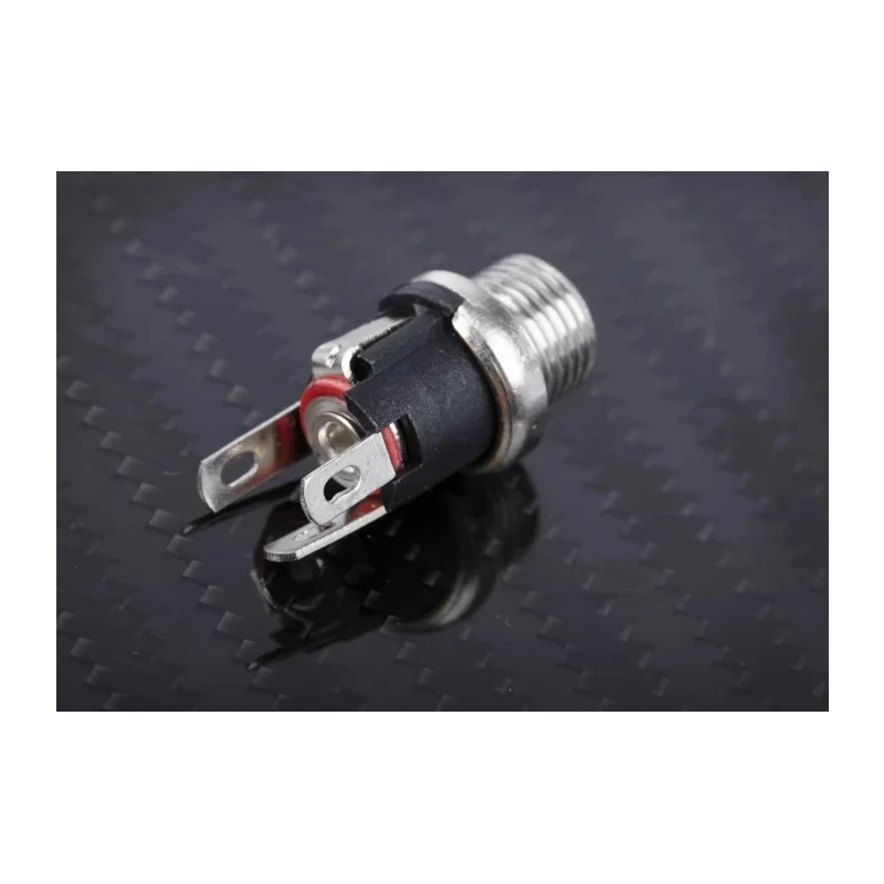 RS PRO DC Power Socket 5A 12V Panel Mount Straight Female Connector, Length 21.3 mm, Nickel Plated 487-842