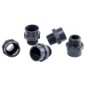 Georg Fischer Plastic Pipe Fitting Straight Threaded 1 in Grey PVC-U 50mm Length 721911708