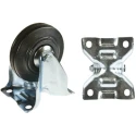 Tente Fixed Castor Industrial Rubber Wheel 200 mm Diameter 205 kg Load Capacity 3478PVR200P63PAF