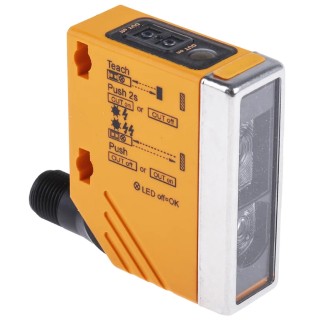 ifm electronic Diffuse Photoelectric Sensor Block Style 50 mm to 1.8 m Detection Range PNP Output IP67 O5H500