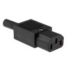 Bulgin IEC Connector C13 Straight Cable, 250V Voltage, 10A Current, Male, Screw Terminated PX0587