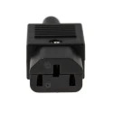 Bulgin IEC Connector C13 Straight Cable, 250V Voltage, 10A Current, Male, Screw Terminated PX0587