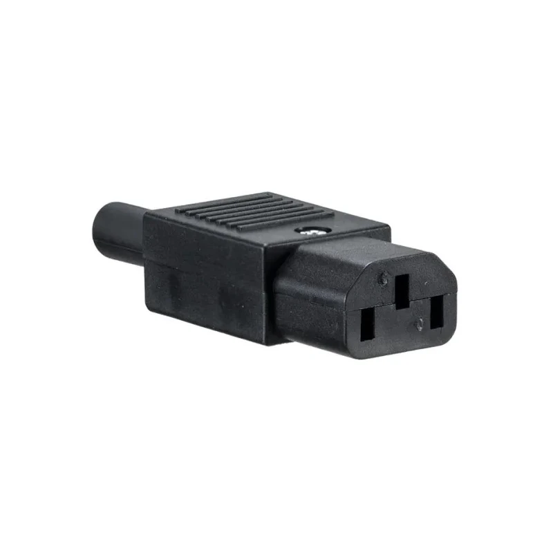 Bulgin IEC Connector C13 Straight Cable, 250V Voltage, 10A Current, Male, Screw Terminated PX0587
