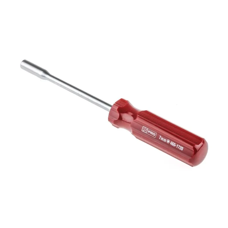 RS PRO Hexagon Nut Driver, 7 mm Tip, 125 mm Blade, 226 mm Overall 460-1720