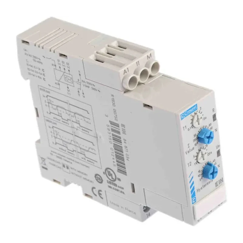 Crouzet Monitoring Relay 1 Phase SPDT DIN Rail 24 V dc 230V ac 0.1A to 10A 84871034