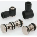 Legris LF3500 Series Pneumatic Fitting Male Threaded-to-Tube Connection 3/8 in G Thread 8 mm Push-In Nickel Plated LF3500